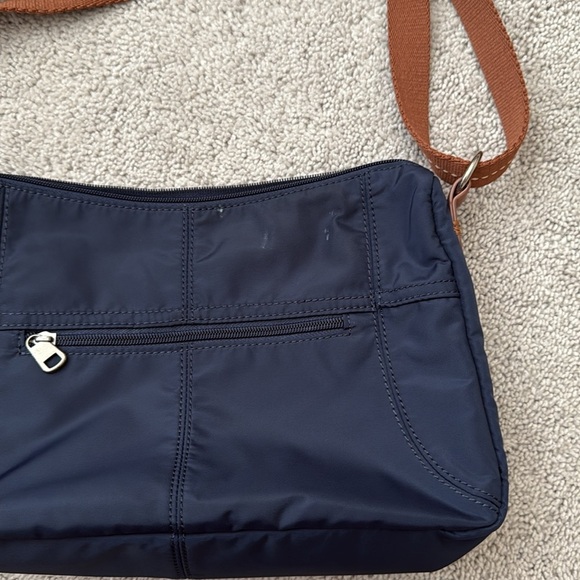 The Sak Esperato Hobo Bag | Navy with Tan Strap - Picture 7 of 11